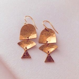 COPY - Handcrafted brass earrings